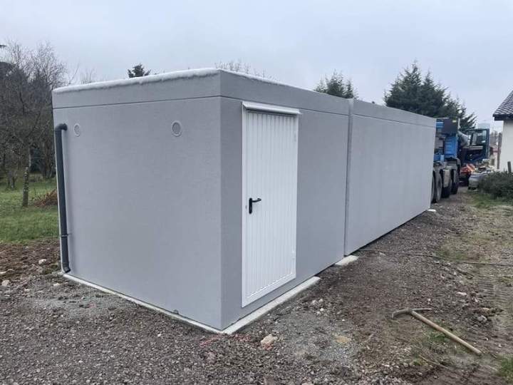 Installation de garage en béton monobloc Amnéville