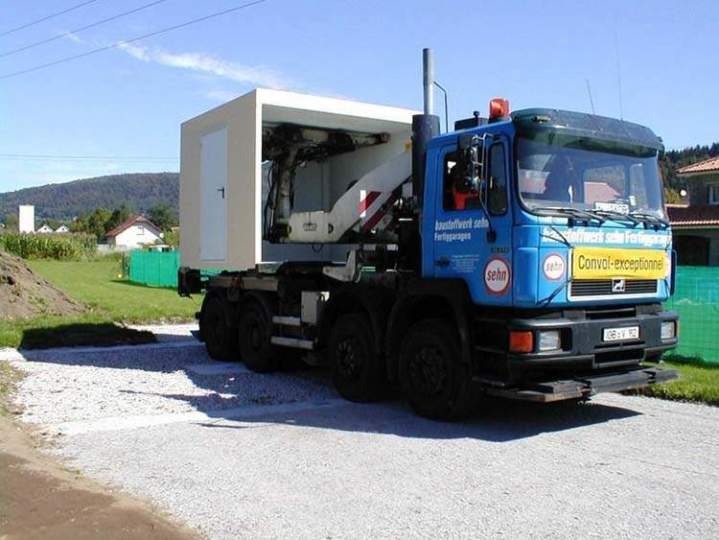 Installation de garage en béton monobloc Amnéville