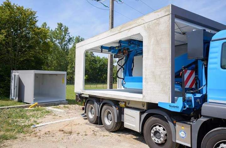 Installation de garage en béton monobloc Amnéville